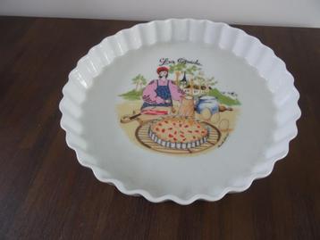 Quichevorm taartvorm l'hirondelle porselein France schaal beschikbaar voor biedingen