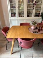 Uitschuifbare Scandinavische Eettafel, Ophalen, 50 tot 100 cm, Zo goed als nieuw, Vijf personen of meer