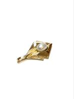 14k gouden hanger met een parel, Overige voorstellingen, Ophalen of Verzenden, Zo goed als nieuw, Goud