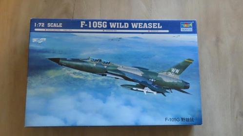 F-105G Wild Weasel Trumpeter 1/72, Hobby en Vrije tijd, Modelbouw | Vliegtuigen en Helikopters, Nieuw, Vliegtuig, 1:72 tot 1:144