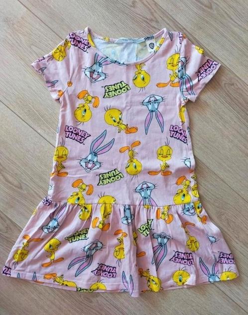 Zgan! Lief Loony Tunes jurkje van H&M! Mt.110/116, Kinderen en Baby's, Kinderkleding | Maat 110, Zo goed als nieuw, Meisje, Jurk of Rok