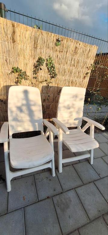 2 Hartman Tuinstoelen - Verstelbaar & Inklapbaar beschikbaar voor biedingen