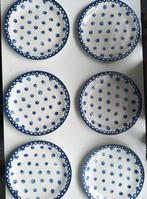 6 borden Hema Lissabon met blauwe stippen, Nieuw, Bord(en), Overige stijlen, Ophalen of Verzenden