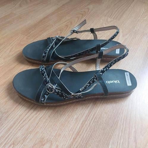 Zwarte sandalen van Blue Box, Maat 42, nieuwe, Ophalen of Verzenden, Nieuw, Zwart, Sandalen of Muiltjes