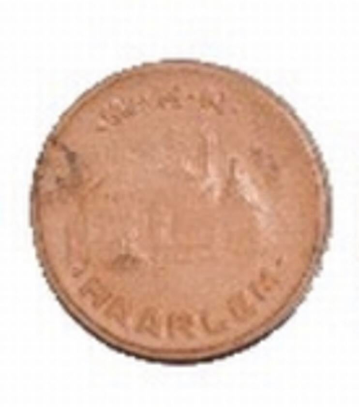 -gevraagd- WHN terracotta speld Haarlem, Verzamelen, Verzenden, Nederland, Embleem of Badge