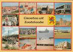 ZOUTELANDE Panorama Boot Strand VVV Hotel Groeten, Verzenden, 1980 tot heden, Ongelopen, Zeeland