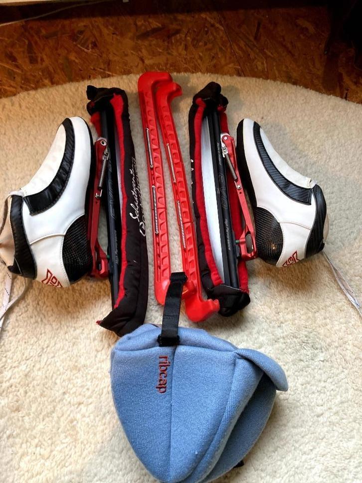 Evo Helium Klapschaatsen Wit maat 41, Sport en Fitness, Schaatsen, Gebruikt, Noren, Overige merken, Klapschaats, Ophalen of Verzenden