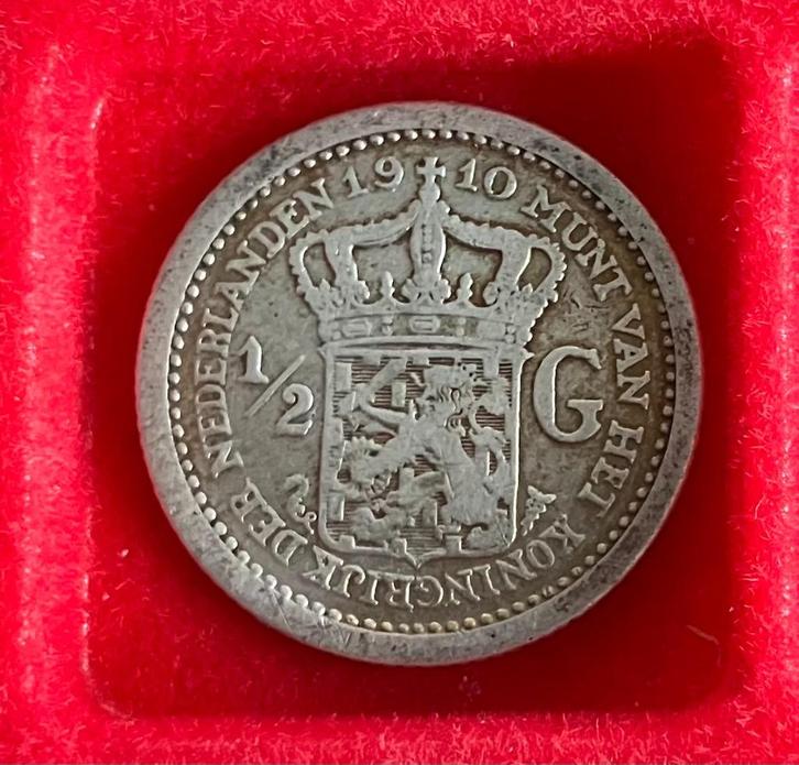 VERSCHILLENDE JAREN 50 cent Wilhelmina 'Hermelijnen Mantel', Postzegels en Munten, Munten | Nederland, Losse munt, ½ gulden, Koningin Wilhelmina