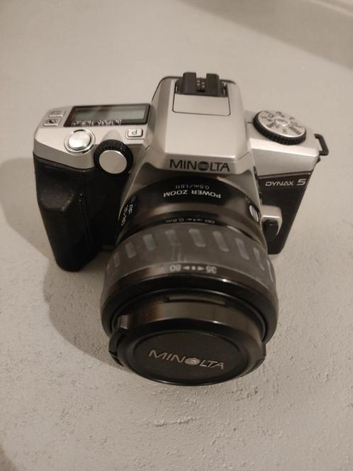 Minolta dynax 5 met 35-80mm f4-5.6 originele lens, Audio, Tv en Foto, Fotocamera's Analoog, Zo goed als nieuw, Spiegelreflex, Minolta