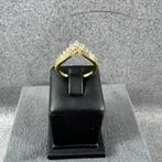 Gouden Ring | 9k | 2,5g |  V-vorm Zirkonia | mt 17 | 392849, Sieraden, Tassen en Uiterlijk, Ringen, Gebruikt, Ophalen of Verzenden