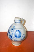 antieke westerwald jug * kobaltblauwe zoutgeglazuurde kan, Ophalen of Verzenden