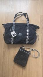 Zwarte Kipling Handtas + Schoudertasje, Ophalen of Verzenden, Zo goed als nieuw, Zwart, Handtas