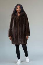 Wasbeer bontjas in zeer goede staat, Ophalen of Verzenden, Zo goed als nieuw, Maat 42/44 (L), Bruin