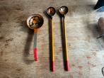 Russische houten soeplepel/slacouvert, Ophalen, Zo goed als nieuw, Hout, Los bestek
