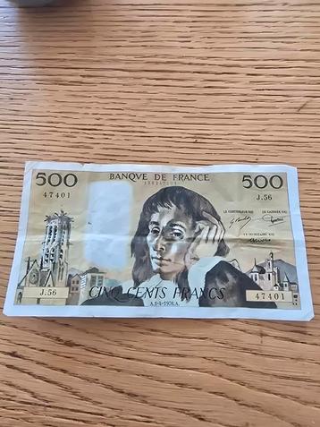 500 Franse Francs - 1976 verzenden mogelijk!! beschikbaar voor biedingen