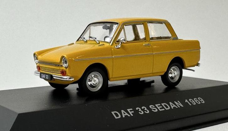 Jsn Lagamo Miniature 1:43 Daf 33 geel Bouwjaren 1969-1974, Hobby en Vrije tijd, Modelauto's | 1:43, Nieuw, Auto, Overige merken