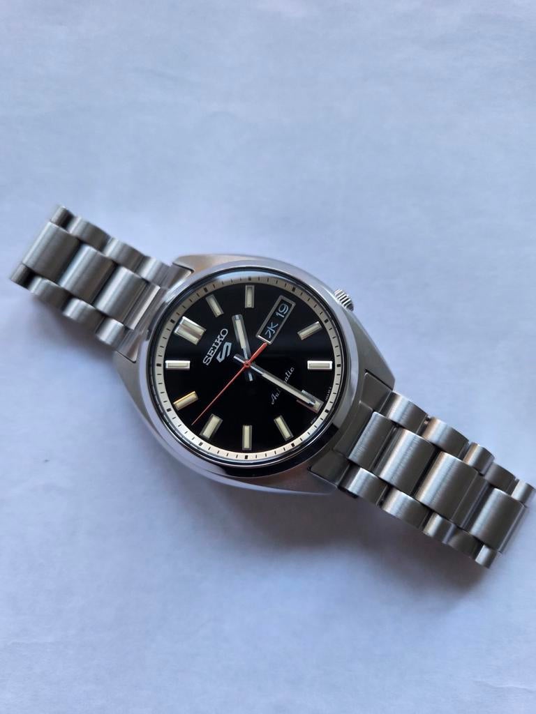 Seiko 5 Sports SRPK89K1 automaat horloge - Nieuwstaat!, Ophalen of Verzenden, Zo goed als nieuw, Zilver, Zilver