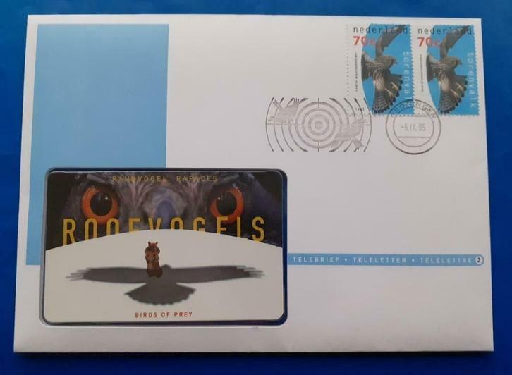 Telebrief 2 Roofvogels - 1995, Verzamelen, Telefoonkaarten, Nederland, Verzenden