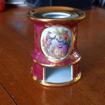 Limoges France porselein miniatuur warmhoud lichtje gemerkt beschikbaar voor biedingen
