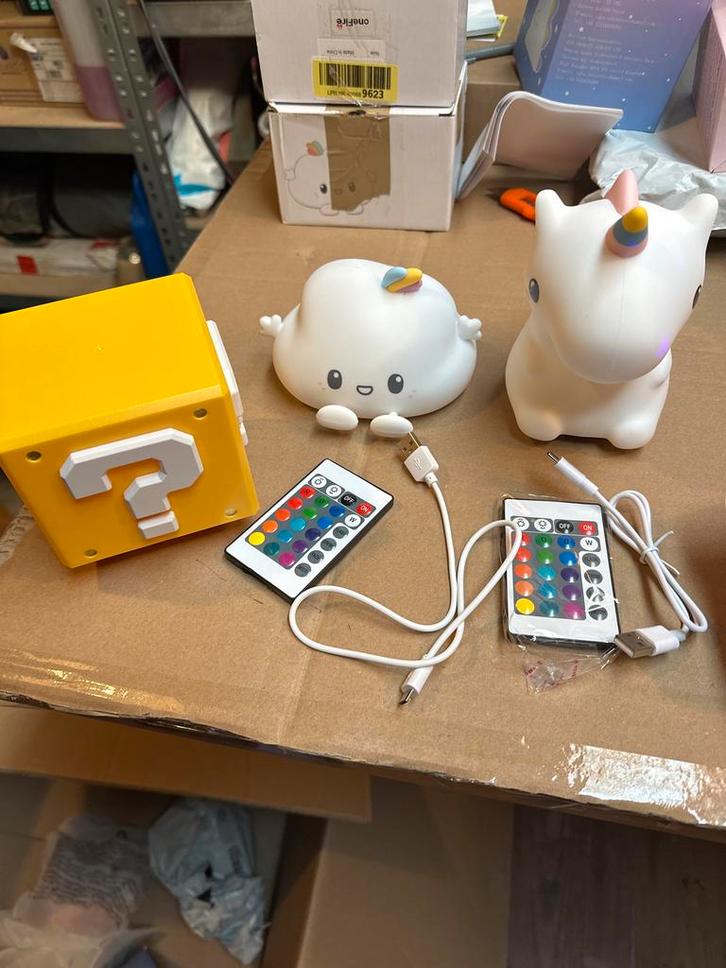 Leuke Nachtlampjes Unicorn, Kinderen en Baby's, Kinderkamer | Inrichting en Decoratie, Nieuw, Lamp, Ophalen of Verzenden