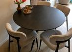 Ronde eettafel, Huis en Inrichting, Tafels | Eettafels, Ophalen, Gebruikt, Rond, Vijf personen of meer
