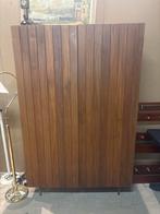 Vintage Houten Kast, Ophalen, Gebruikt, 100 tot 150 cm, X