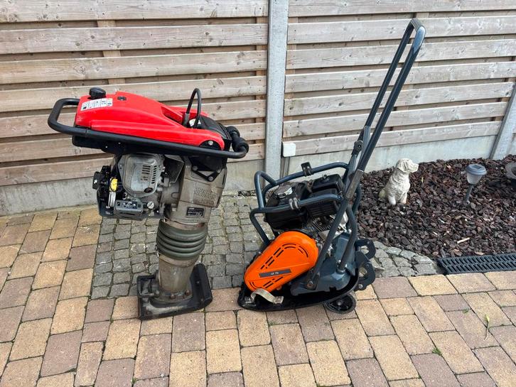 Trilplaat Husqvarna LF75 & Stamper Wacker Neuson BS60-4As, Tuin en Terras, Hand-tuingereedschap, Gebruikt, Ophalen