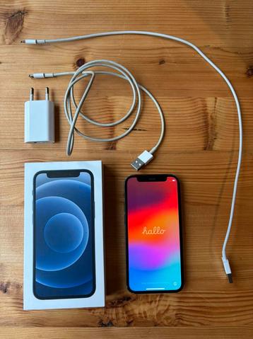 Iphone 12 mini zwart 64GB + accessoirs beschikbaar voor biedingen