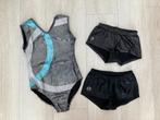 TT Gymnastics Domyos Gympakje Turnpakje Turnpak Set Mt. 164, Zwart, Ophalen of Verzenden, Zo goed als nieuw, Turnpak(je)