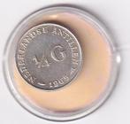 Nederlandse Antillen 1/4 Gulden 1965 Zeer Netjes, Koningin Juliana, Verzenden, Zilver, 25 cent