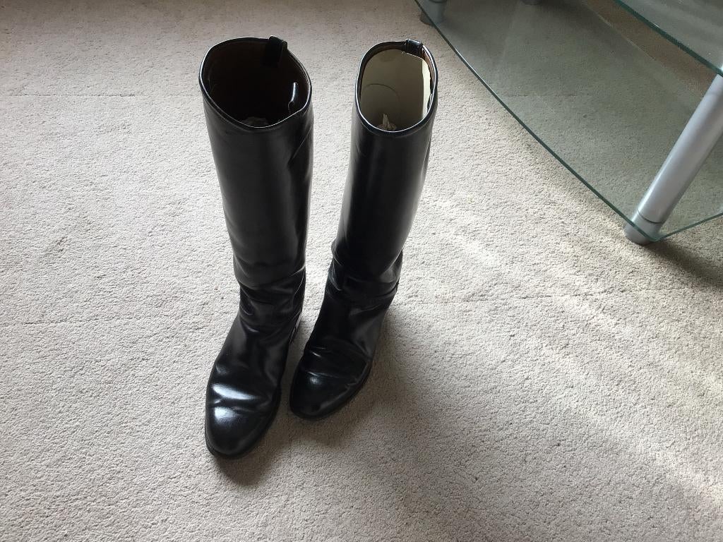 Leren Paardrijlaarzen Maat 38., Dieren en Toebehoren, Paardrijkleding, Gebruikt, Kinderen, Ophalen of Verzenden, Schoeisel