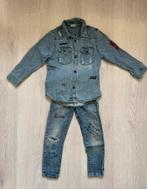 Zara setje spijkerbroek jeans + spijkerblouse maat 116, Ophalen of Verzenden, Gebruikt, Jongen, Setje