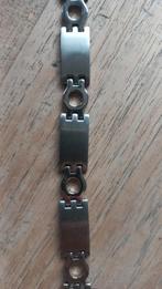 Stalen heren armband, Ophalen of Verzenden, Nieuw, Zilver, Staal