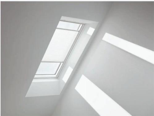 VELUX Lichtdoorlatend plissé -White (1016)- Rolgordijn (3x), Huis en Inrichting, Stoffering | Gordijnen en Lamellen, Zo goed als nieuw