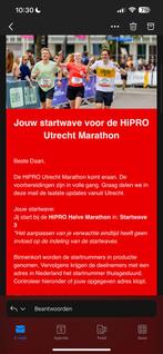 1 ticket halve marathon Utrecht hipro, Ophalen of Verzenden, Nieuw, Overige typen, Overige merken