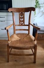 Antieke Eiken Stoel met Biezen Zitting, Antiek en Kunst, Ophalen