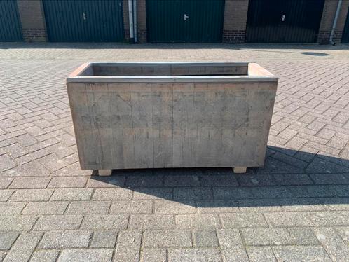Stoere plantenbakken 110x40 hoogte 60cm, Tuin en Terras, Bloembakken en Plantenbakken, Zo goed als nieuw, Hout, Balkon, Tuin, 60 cm of meer