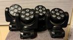 Wash Movingheads 4 stuks, Ophalen, Zo goed als nieuw, Licht, Geluidgestuurd
