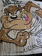 Tasmanian Devil Origineel Groot werk  Op doek/linnen  Met ce, Ophalen