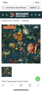 Rol Eijffinger behang - Museum collectie, Ophalen of Verzenden, 10 tot 25 m², Blauw