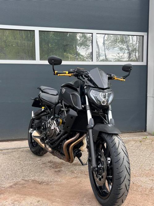 Yamaha mt07 2019 Techblack, Motoren, Motoren | Yamaha, Particulier, Naked bike, 12 t/m 35 kW, 2 cilinders, Minimaal motorrijbewijs A2