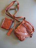 Leder tas Marta Ponti, schouder, crossbody, Ophalen of Verzenden, Zo goed als nieuw, Bruin