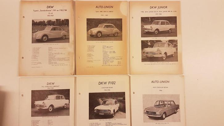 6x DKW Auto Union Olyslager Kluwer Vraagbaken 1953-1966, Auto diversen, Handleidingen en Instructieboekjes, Ophalen of Verzenden