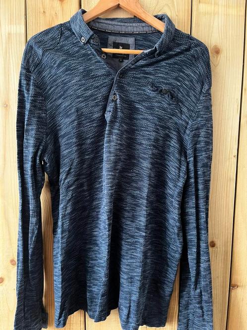 Vanguard longsleeve polo - maat XL - nette staat, Kleding | Heren, Truien en Vesten, Zo goed als nieuw, Maat 56/58 (XL), Blauw