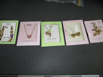 My jewellery lotje nieuwe sieraden kettingen oorbellen 1 koo beschikbaar voor biedingen