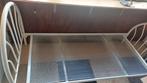 Wit mooi metalen bed, Ophalen, 90 cm, Eenpersoons, Wit