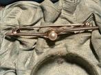 OUD ZILVER BROCHE MET PAREL GEMERKT 835, Sieraden, Tassen en Uiterlijk, Antieke sieraden, Ophalen of Verzenden, Zilver, Broche