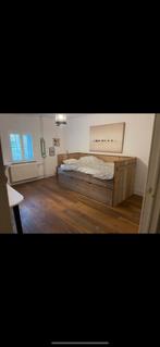 Steigerhout Kajuitbed met uittrekbaar 2e bed van onder, 85 tot 100 cm, Ophalen of Verzenden, Zo goed als nieuw, Lattenbodem