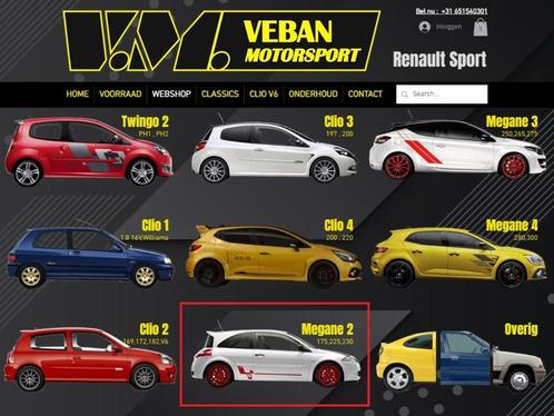 Renault Megane 2 RS *Onderdelen*, gebruikt en nieuw! WEBSHOP, Auto-onderdelen, Overige Auto-onderdelen, Renault, Gebruikt, Ophalen of Verzenden