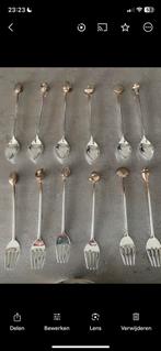 Shell gebaksvorkjes, theelepels & beker, Ophalen of Verzenden